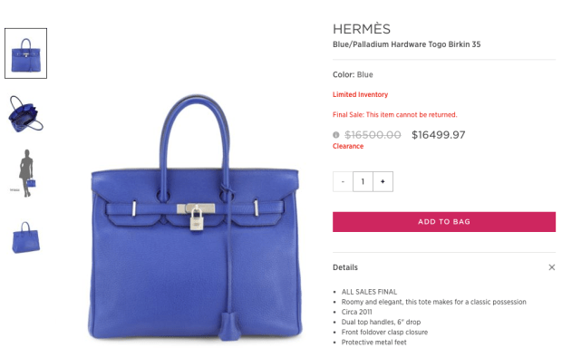 Birkin Bags Go on Clearance at Saks, But the Sale Prices Are a Tease