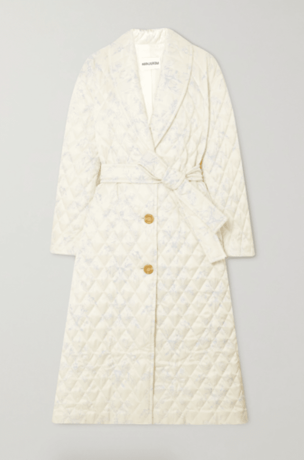 quilted robe coat