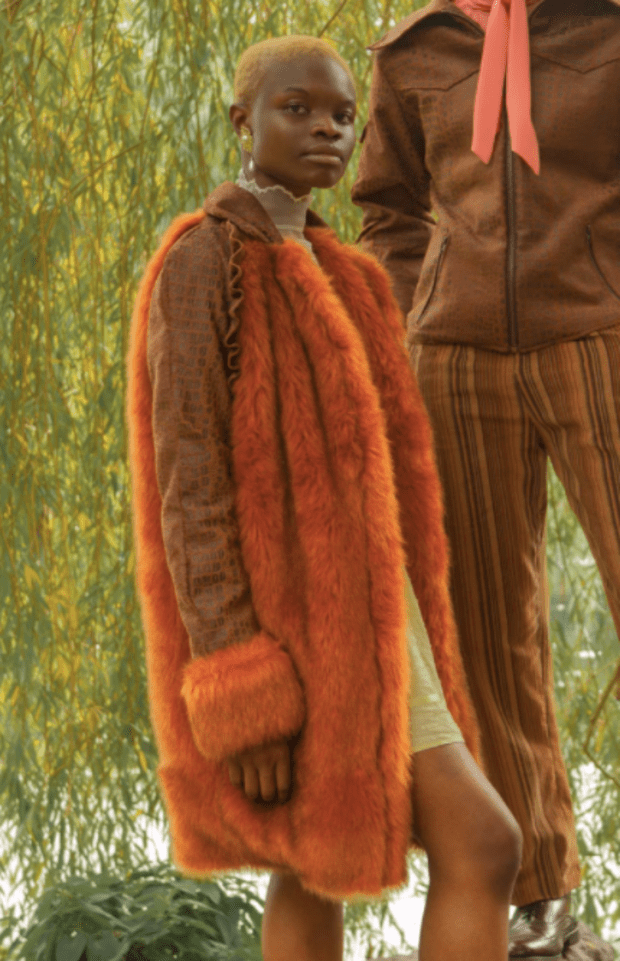 laduree vegan fur coat