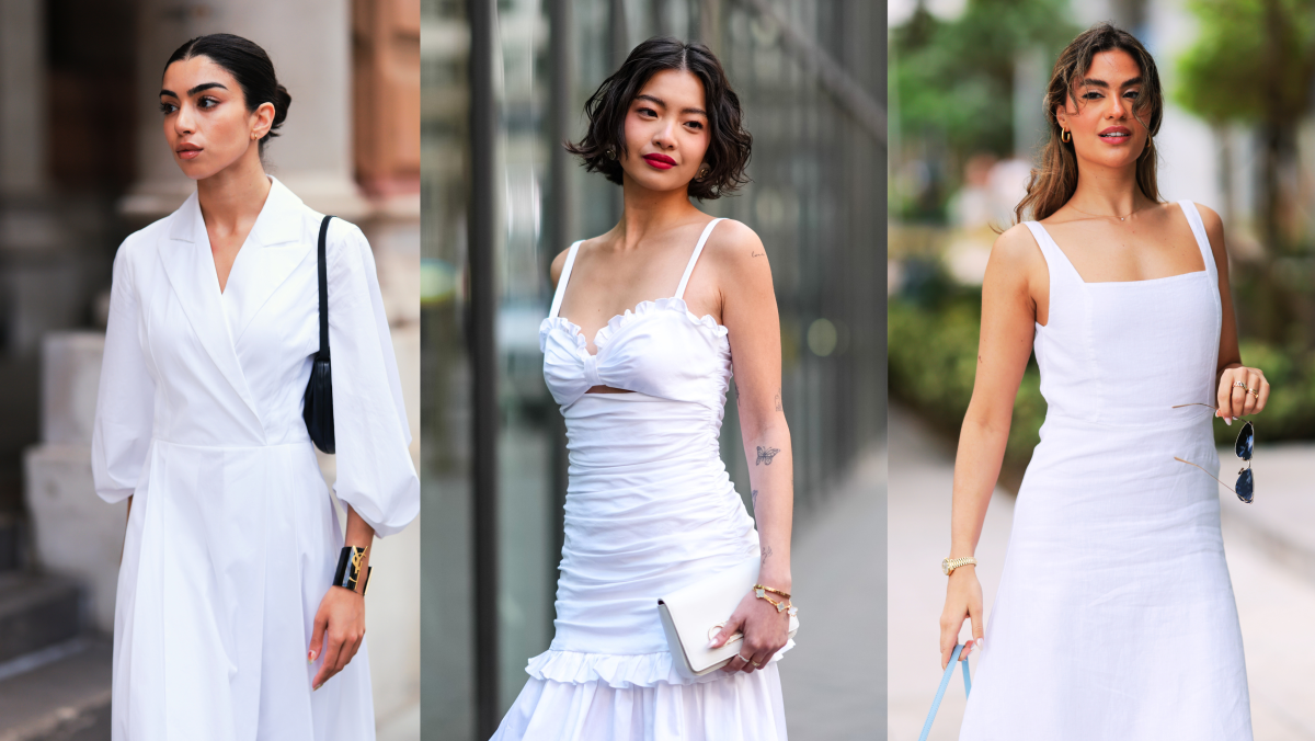 Close Out the Summer With a Perfect White Dress