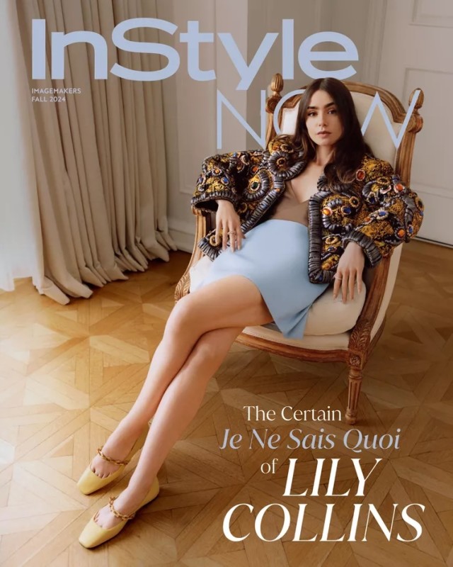 Lily‌ Collins in‍ InStyle September‍ 2024