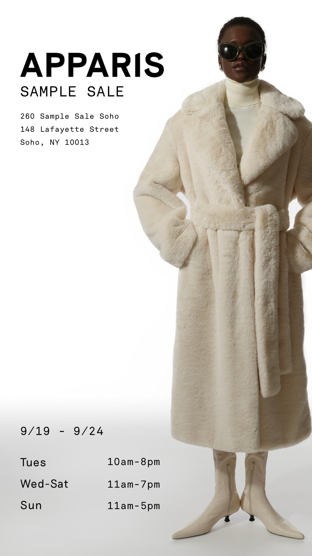 APPARIS Is Partnering Up With Moussy For Their Sample Sale 9/19 - 9/24 - SoHo, NY