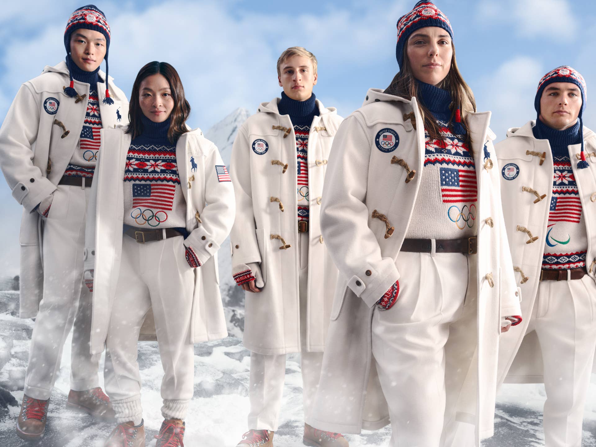 2026년 동계 올림픽 랄프 로렌 Team U.S.A. 유니폼을 최초로 공개합니다.