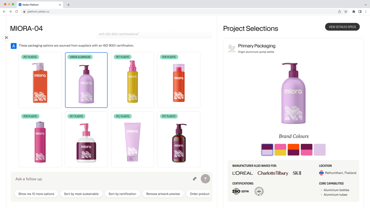 Meet the Chat-Based Manufacturing Platform Streamlining Beauty's Supply Chain