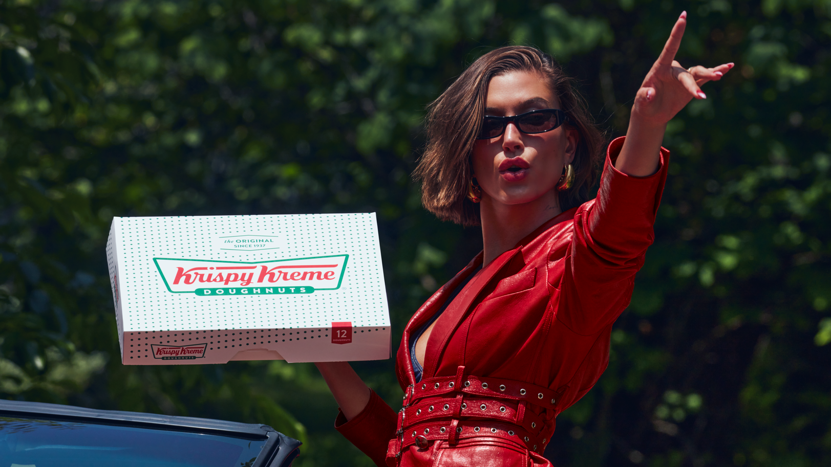 Hailey Bieber Fulfills Glazed Donut Promise, Announces Rhode x Krispy Kreme Collaboration