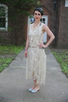 1920s lawn top party dress