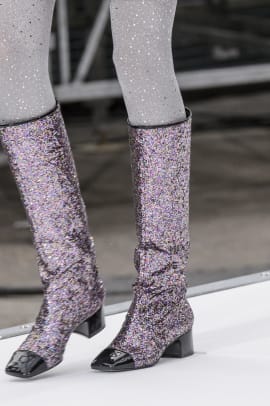 Glitter Boots Were the Single Breakout Shoe Trend of Fall 2017