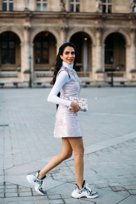 Chanel PVC Hats Were Everywhere On the Final Day of Paris Fashion Week Fashionista