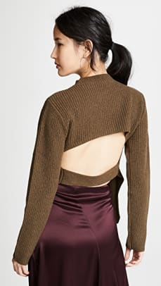 Loft open back sweater top
