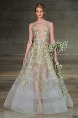 Nature themed wedding dress online