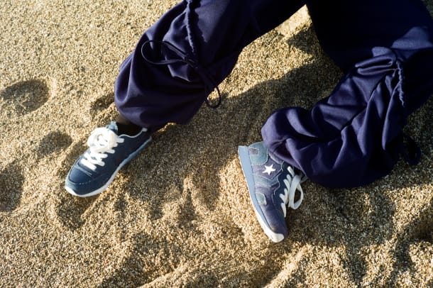Converse x jw anderson thunderbolt denim top