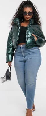 Coloured puffer jackets top