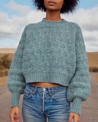 Slightly deals cropped sweater