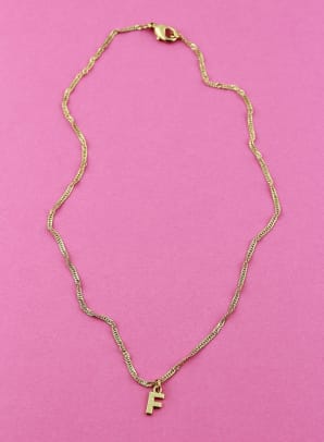 Vrai and oro best sale initial necklace