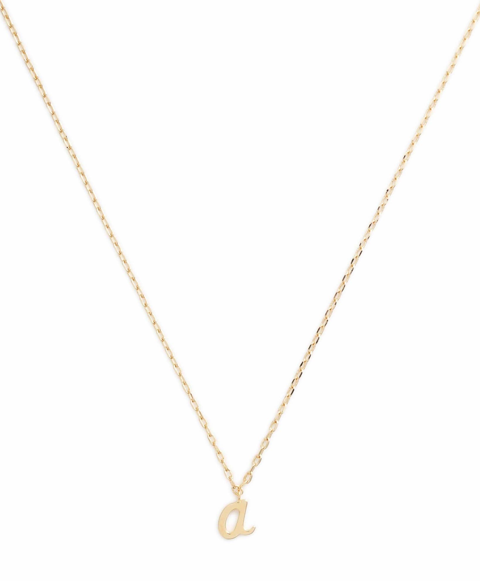 kate spade initial necklace silver 