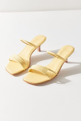 Kitten heel mule best sale sandals