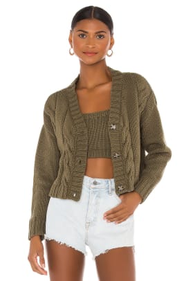 cardigan sweater crop top