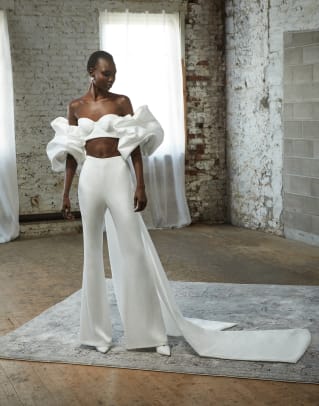 Pants and top for wedding discount