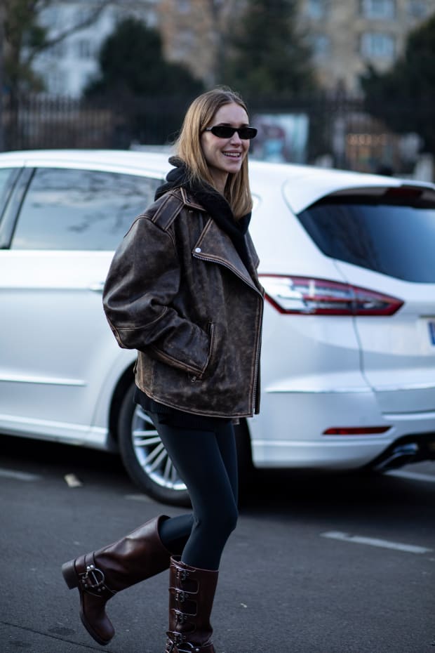 Mini Skirts and Boots Ruled the Streets on Day 2 of Paris Fashion