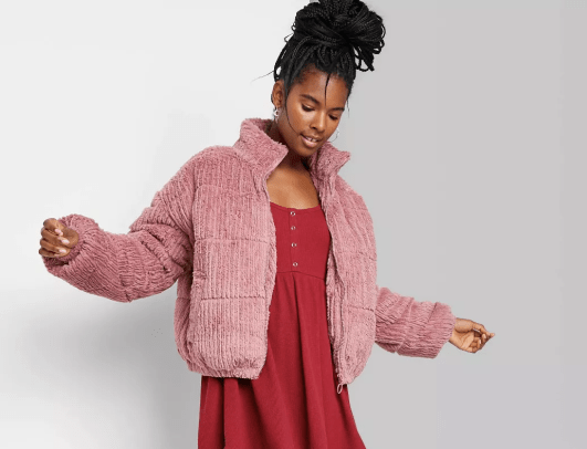 Wild fable pink coat clearance target