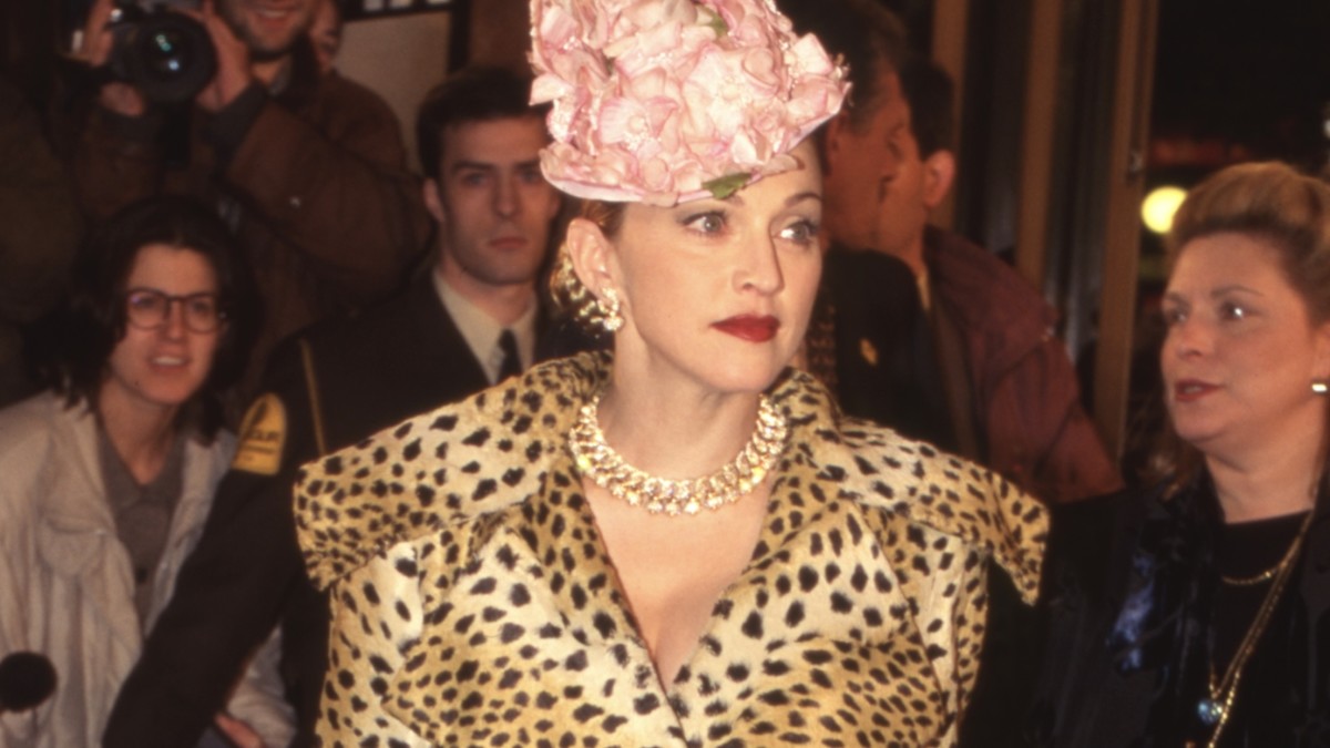 Great Outfits in Fashion History: Madonna's Givenchy Leopard-Print Coat at the 1996 'Evita' Premiere