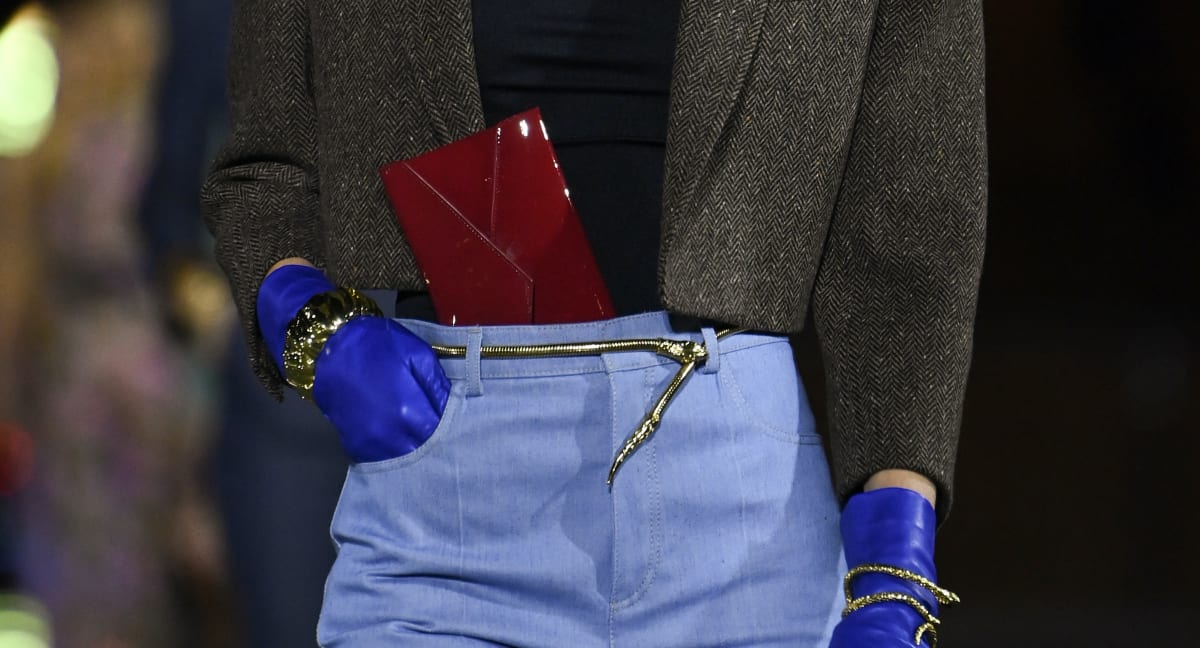 The Real Star of the Saint Laurent Spring 2022 Show Is This Pretty Weird Styling Choice