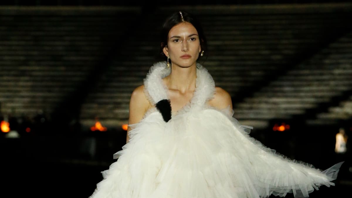 Track Pants, Togas and a Twist on Bjork's Swan Dress: Dior Cruise 2022 Had it All