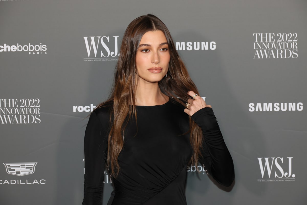 Hailey Bieber Claps Back at the Internet With a 'Nepo Baby' Tee