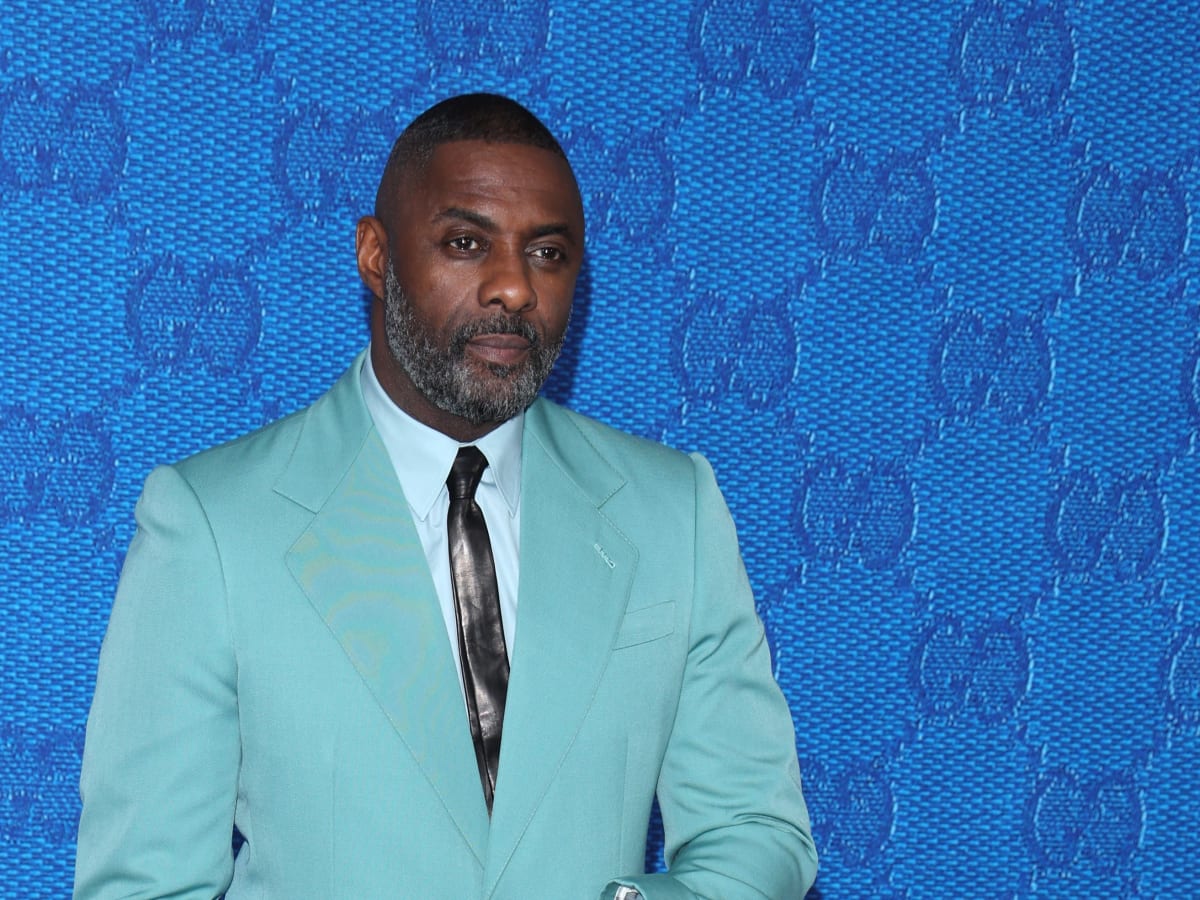 Here Is Idris Elba In a Powder Blue Gucci Suit