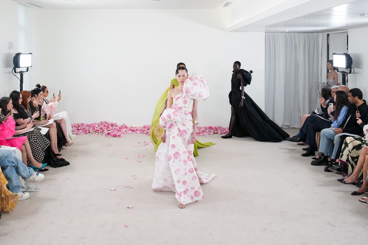 Giambattista Valli Presents a Fresh Bouquet of Couture Evening Gowns