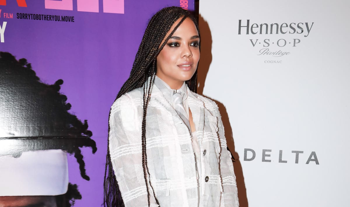 Great Outfits in Fashion History: Tessa Thompson's Thom Browne Spring 2018 Suit