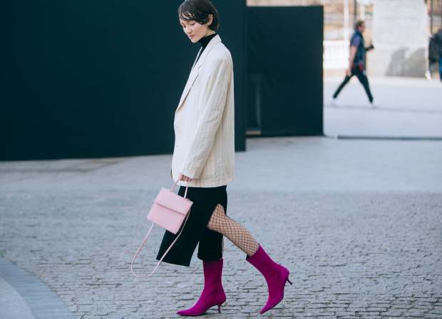 On the street in Moscow at Mercedes-Benz Fashion Week Russia. Photo: Mercedes-Benz Fashion Week Russia