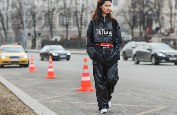 On the street in Moscow at Mercedes-Benz Fashion Week Russia. Photo: Mercedes-Benz Fashion Week Russia