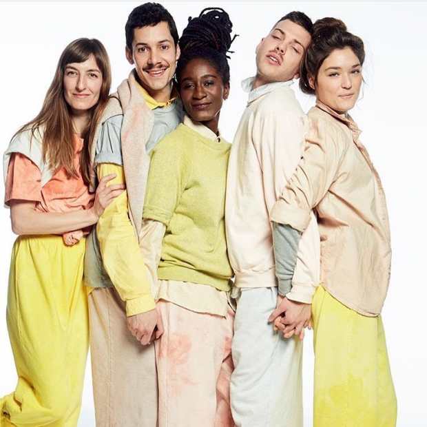 Looks from Audrey Louise Reynolds' unisex, naturally dyed collection. Photo: @audreylouisereynolds/Instagram via @bb_pictures