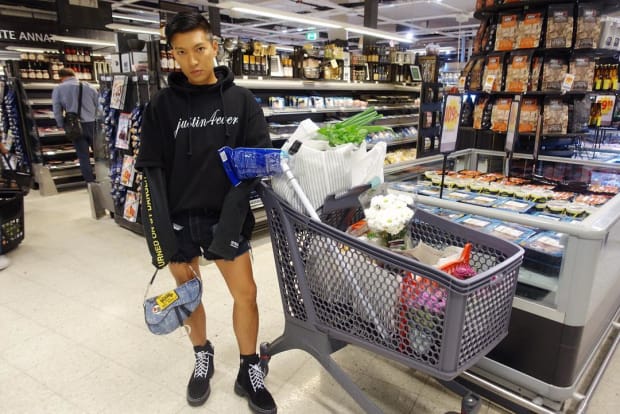 Bryanboy at the grocery store. Photo: @bryanboy/Instagram