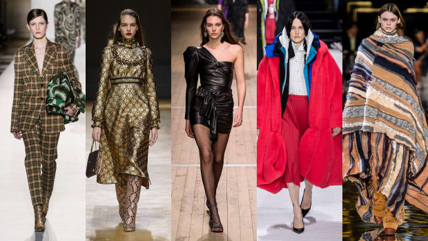Looks from Dries Van Noten, Rochas, Isabel Marant, Balenciaga and Stella McCartney. Photos: Imaxtree