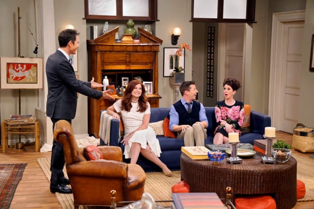 Will (Eric McCormack), Grace (Deborah Messing), Jack (Sean Hayes) and Karen (Megan Mullally). Photo: Chris Haston/NBC)