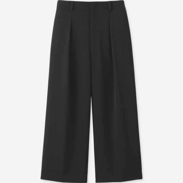 Uniqlo drape wide-leg ankle-length pant, $19.90 (from $39.90), available at Uniqlo.