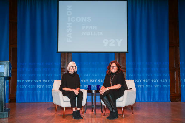 Eileen Fisher and Fern Mallis at the 92nd St.Y: Fashion Icons talk on Dec. 5. Photo: Laura Massa/Michael Priest Photography