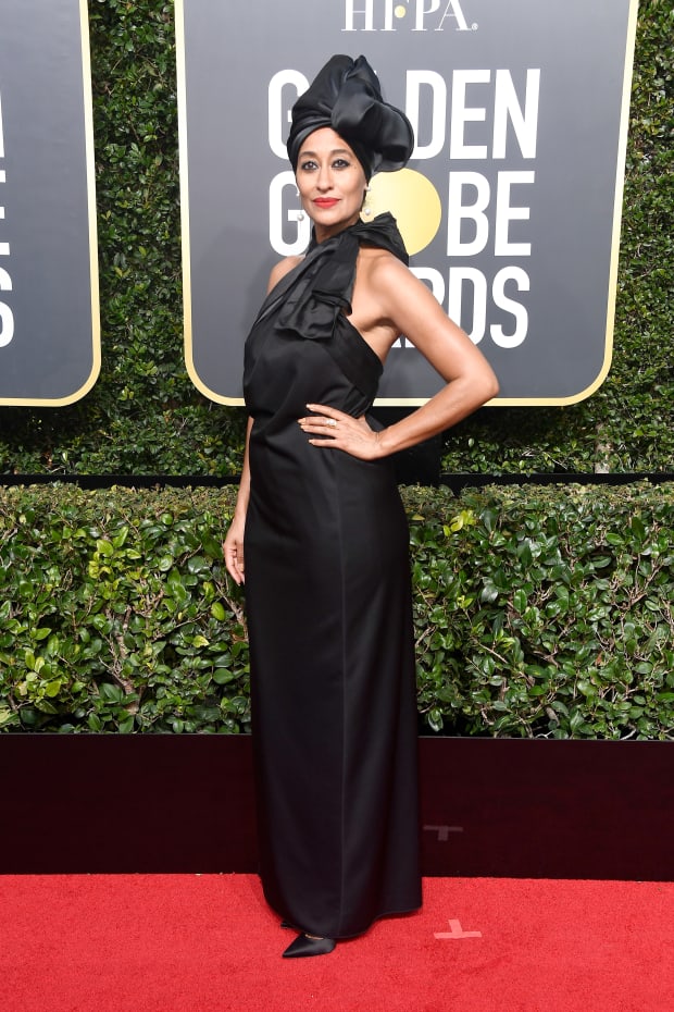 Tracee Ellis Ross in Marc Jacobs at The 75th Annual Golden Globe Awards. Photo: Frazer Harrison/Getty Images