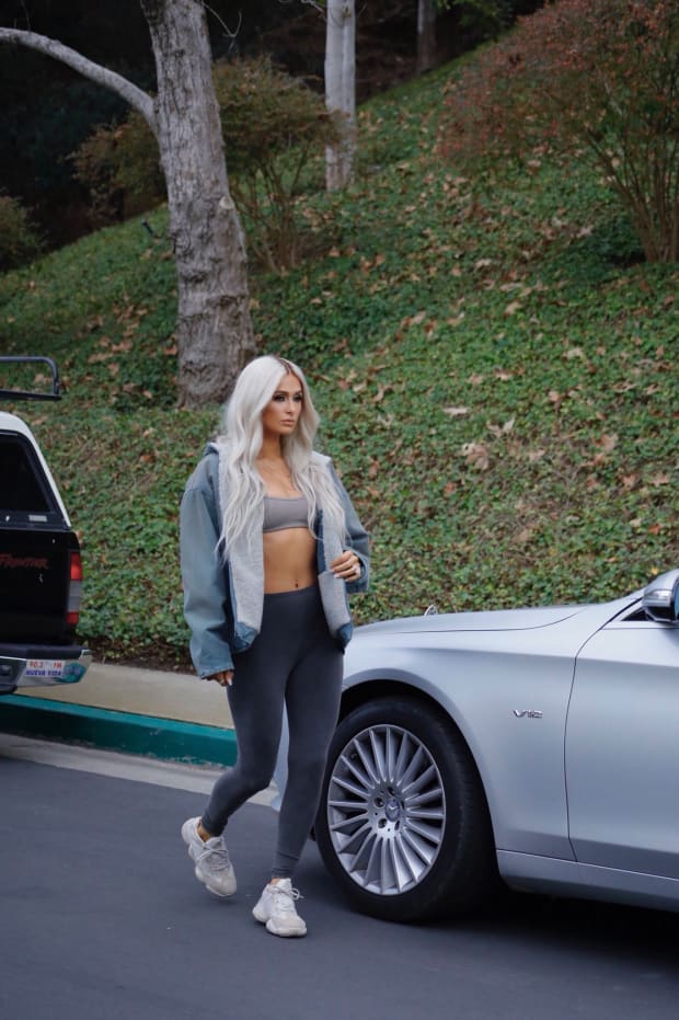 Paris "Forever the OG" Hilton in Yeezy Season 6. Photo: @kimkardashian/Twitter