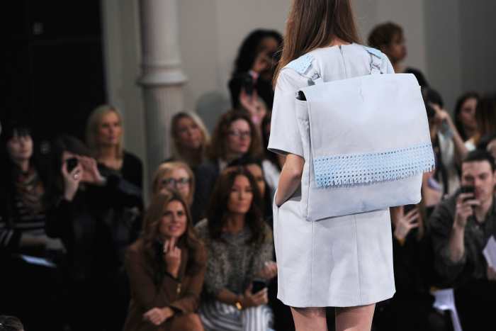 A look from the London College of Fashion's graduate runway show in February 2013. Photo: Eamonn McCormack for Getty