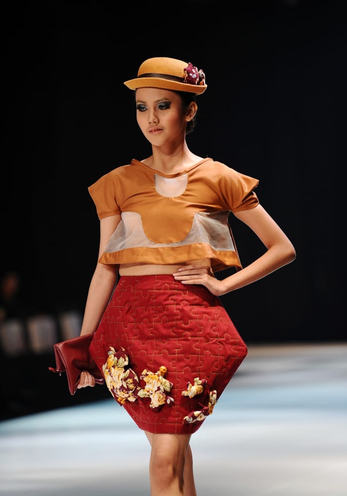 A look from a May 2014 fashion show at Lasalle's Surabaya, Indonesia campus. Photo: Robertus Pudyanto for Getty Images Entertainment