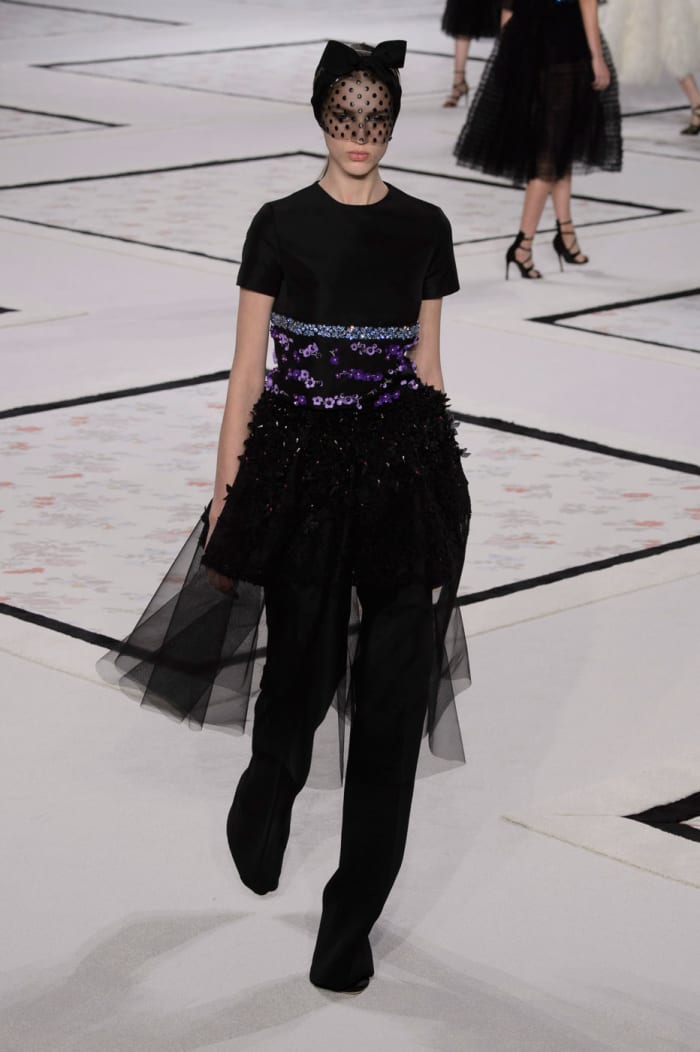 Giambattista Valli Gets on the Dresses-Over-Pants Bandwagon - Fashionista