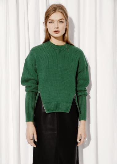 Eliza's Grass Green Sweater - Fashionista