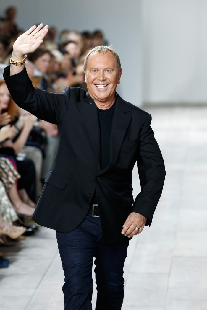 Michael Kors walks the runway at his spring 2015 show. Photo: Peter Michael Dills/Getty Images for Mercedes-Benz