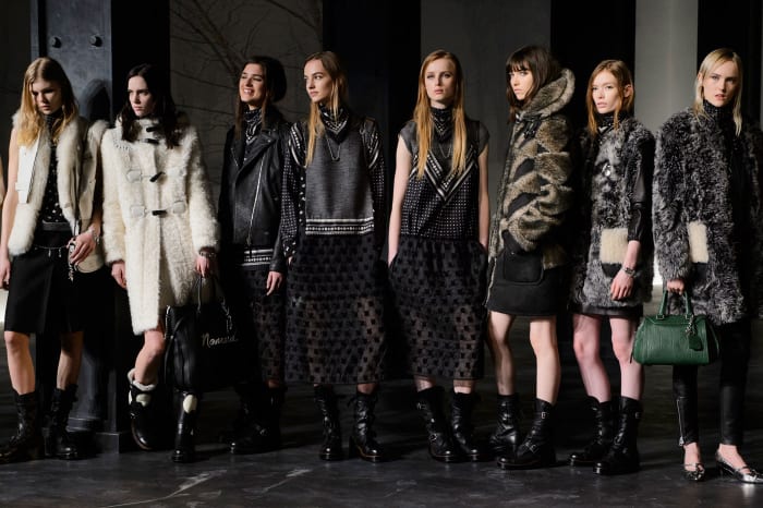 Stuart Vevers presented his third ready-to-wear collection for Coach in Manhattan on Thursday. Photo: Imaxtree