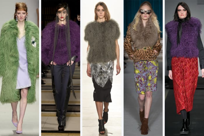 From left to right: Holly Fulton, Ashley Isham, Sass and Bide, Matthew Williamson and House of Holland