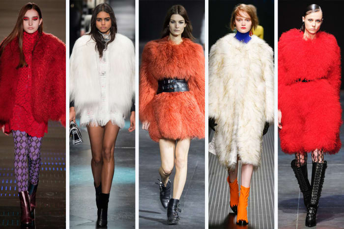 From left to right: Au Jour Le Jour, Roberto Cavalli, Philipp Plein, MSGM and Angelo Marani. Photos: Imaxtree