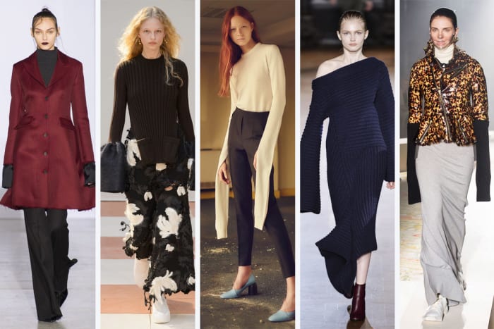From left to right: Yang Li, Céline, Coperni Femme, Stella McCartney and Undercover. Photos: Imaxtree